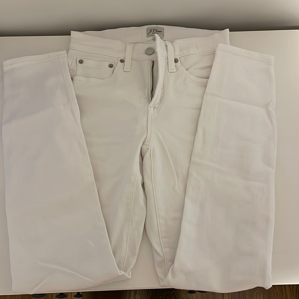 J.Crew White 9” Toothpick Jeans